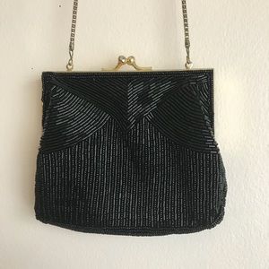 Vintage Beaded Evening Purse - Small